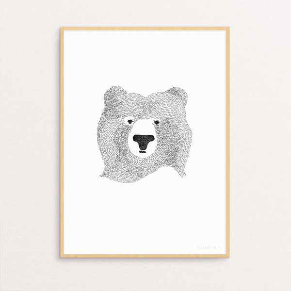 Bear Print Poster